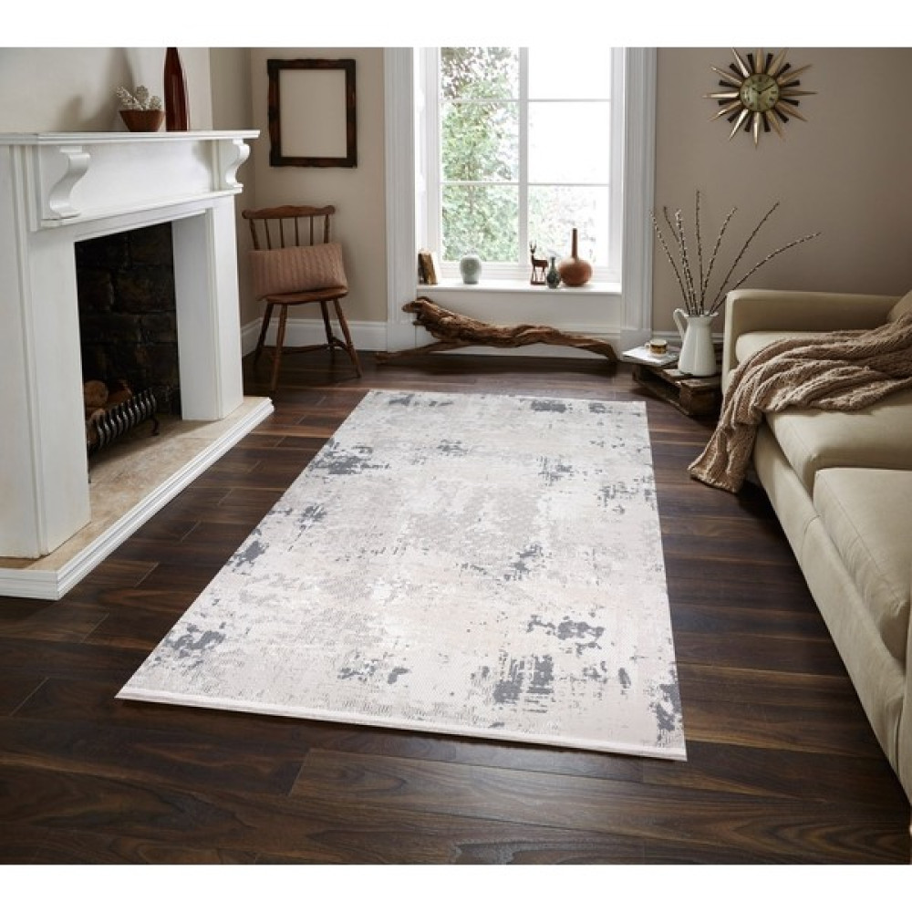 Bambu Stil Halı 2984GRİ 100 x 200 cm Modern Yolluk - Gri - 100 x 200 cm Salon Halısı Fiyatı