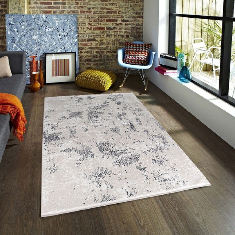 Bambu Stil Halı 2986 Gri 200 x 290 cm (6 M2) Modern Halı - 200 x 290 cm Salon Halısı Fiyatı