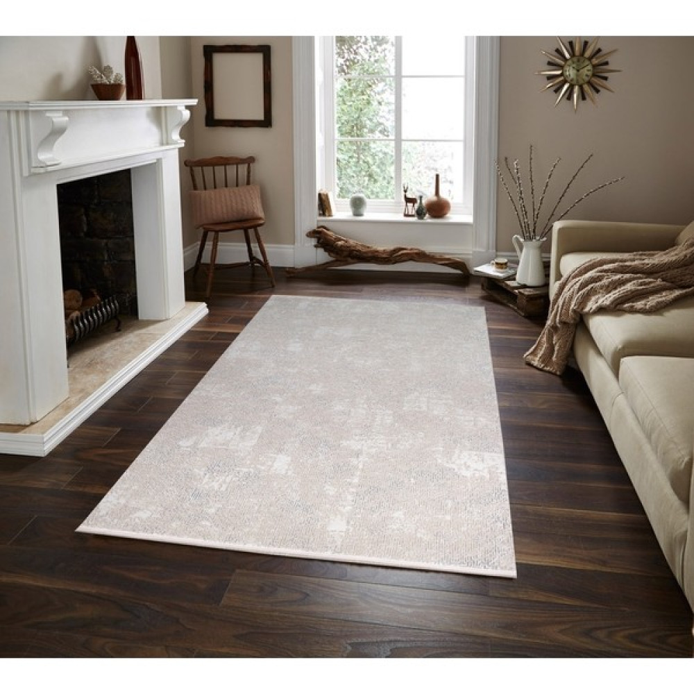 Bambu Stil Halı 2989 Beyaz 160 x 230 cm (4 M2) Modern Halı - 160 x 230 cm Salon Halısı Fiyatı
