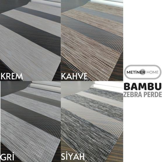 Bambu Zebra Açık Gri 19OB 160x200 cm Stor Perde