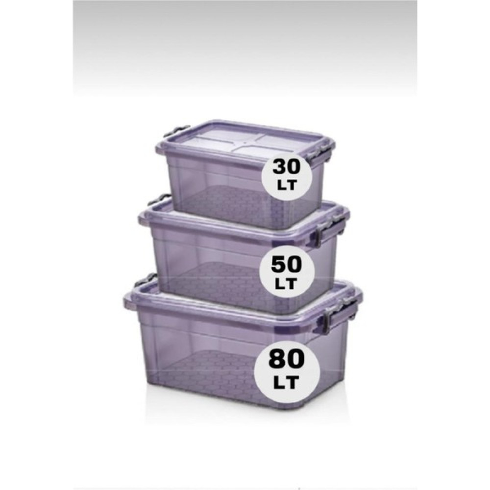 Bambus Home Premium Erzak Kiler Saklama Kabı 3lü Set 80/50/30 Lt Saklama Kapları Fiyatı