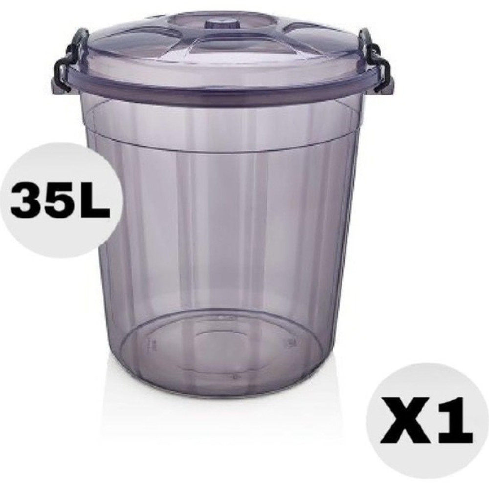 Bambus Home Premium Kilitli Erzak /un/ Bakliyat Saklama Kovası 35 Lt Büyük Boy Saklama Kapları Fiyatı