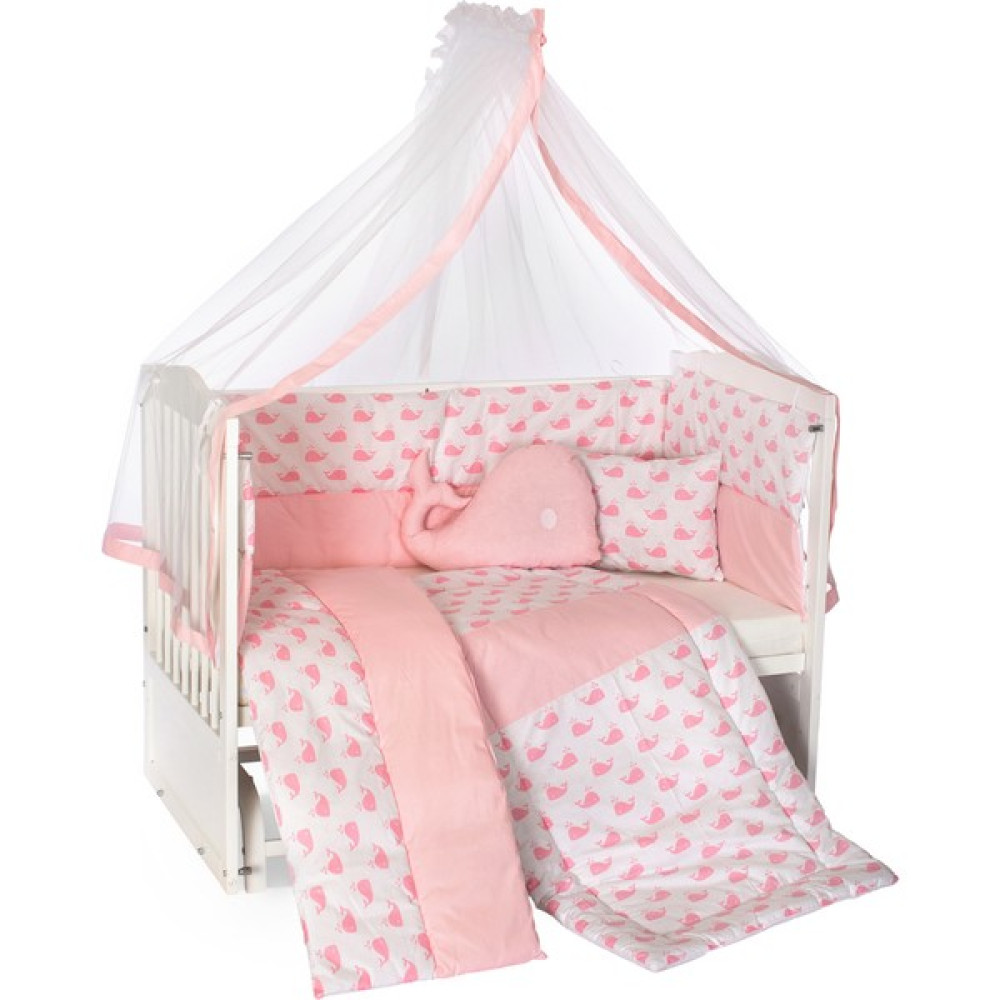 Bamgidoo 60 x 120 cm Bebek Uyku Seti Takımı 9 Parça - Pembe Balina Oto Boyaları Fiyatı