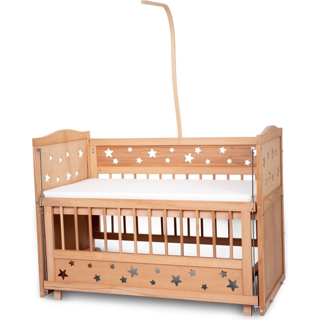 Bamgidoo Ahşap Beşik Anne Yanı Beşik Organik (Boyasız) 60X120 - Uyku Setsiz ve Yataklı Bebek Oyun Parkı & Beşikleri Fiyatı