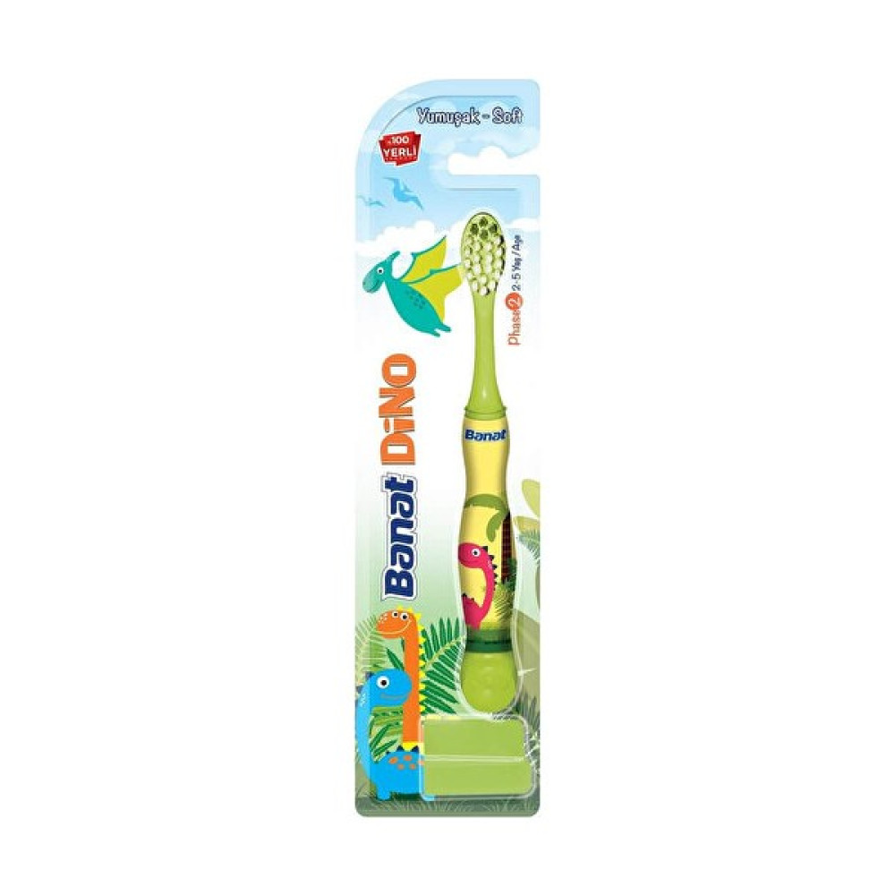 Banat Çocuk Diş Fırçası - Dino Soft - 1 Adet Oto Boyaları Fiyatı