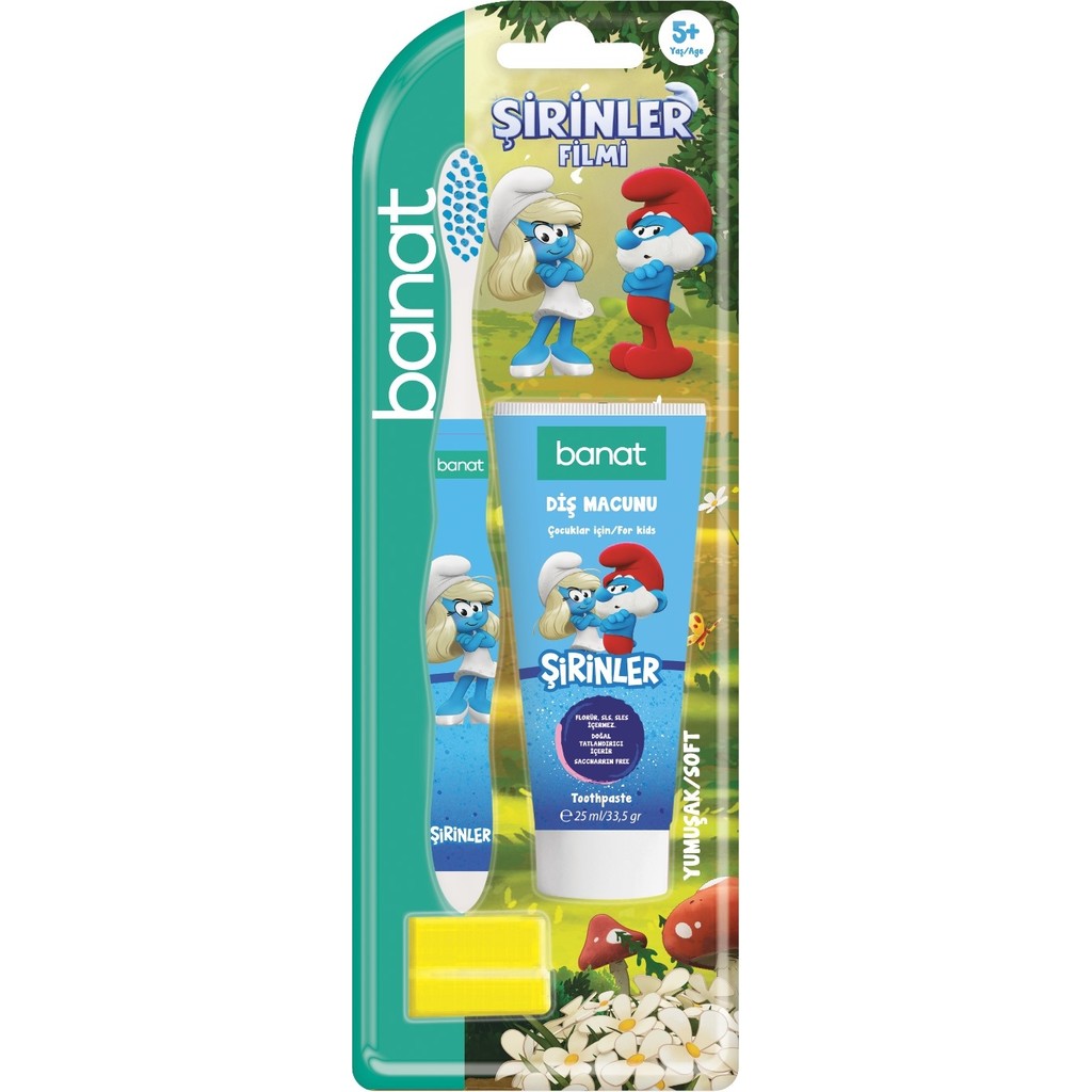 Banat Şirinler Lisanslı Ağız Bakım Seti Diş Macunu (25ML) + Fırça Diş Macunları Fiyatı