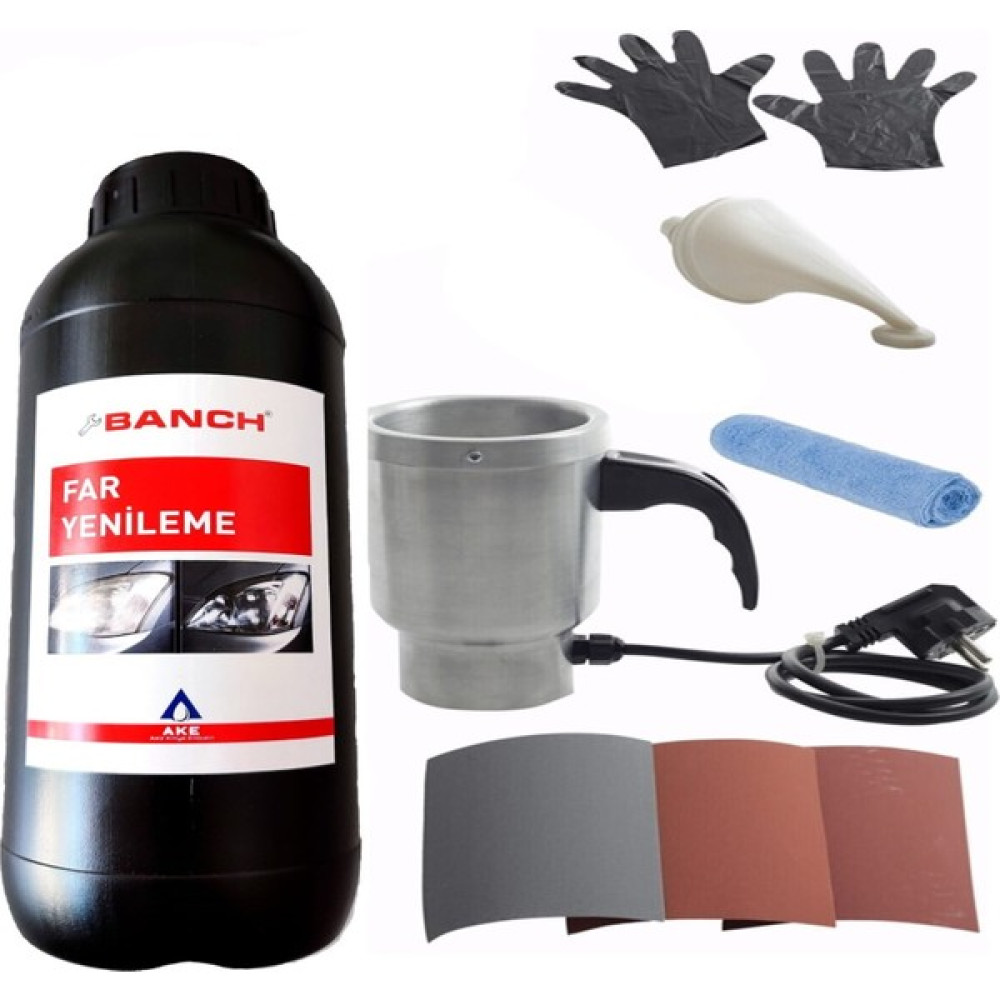 Banch Oto Far Temizleme Yenileme Seti (1 Litre) Oto Çizik Giderici Fiyatı