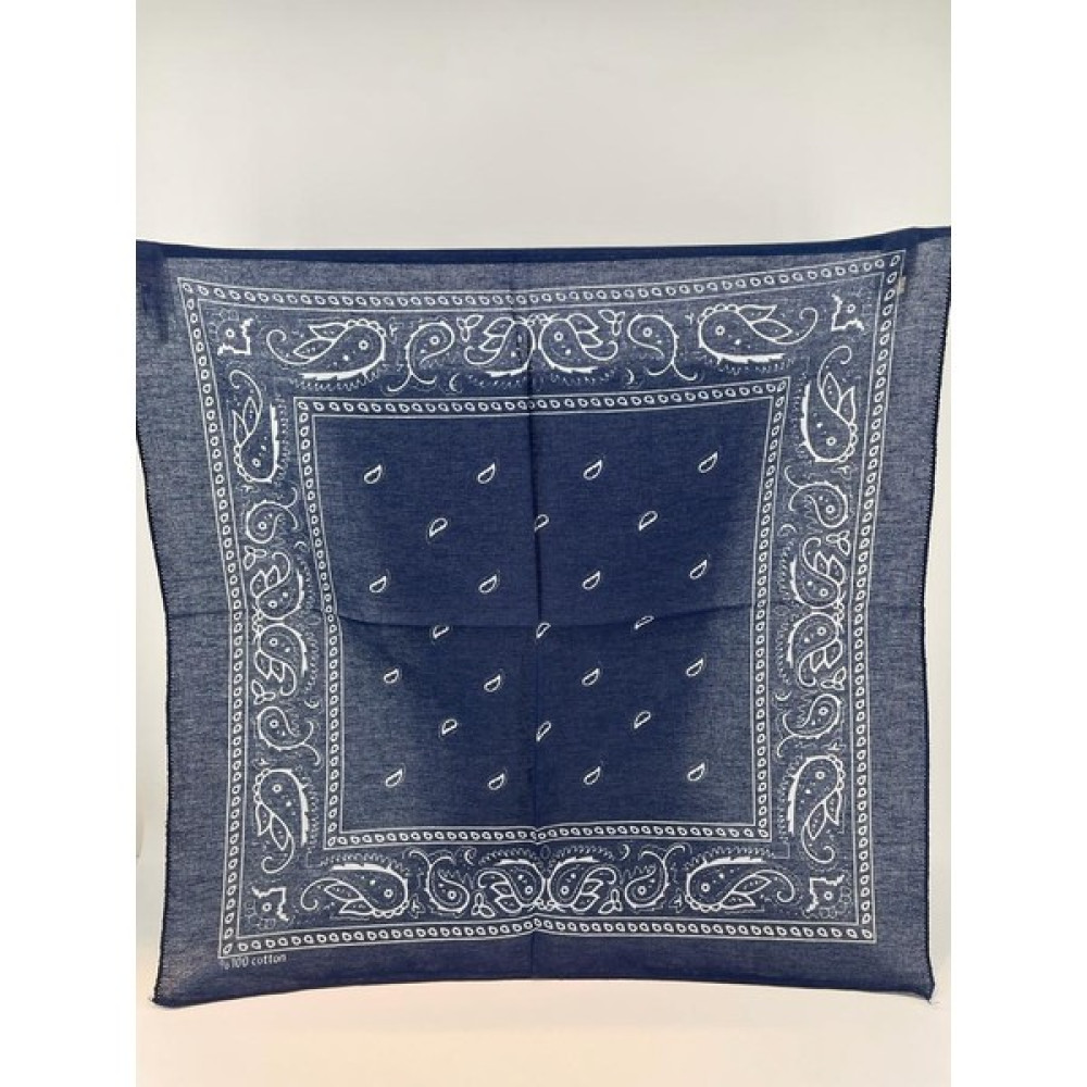 Bandana Fular Modeli Etnik Desenli Lacivert Bandana (Outdoor) Fiyatı