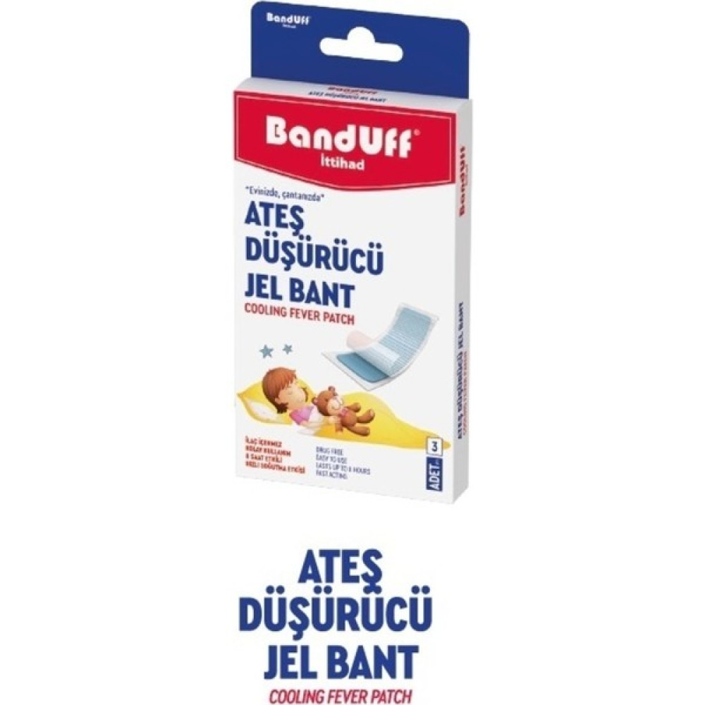 Banduff Isı Düşürücü Jel Bant 3lü - Renkli Bebek Bakım Fiyatı