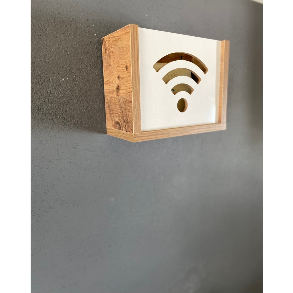 Bangu Duvar Düzenleyici Ahşap Dekoratif Atlantik Wifi Kutusu - 0 - Kahverengi Poster Fiyatı