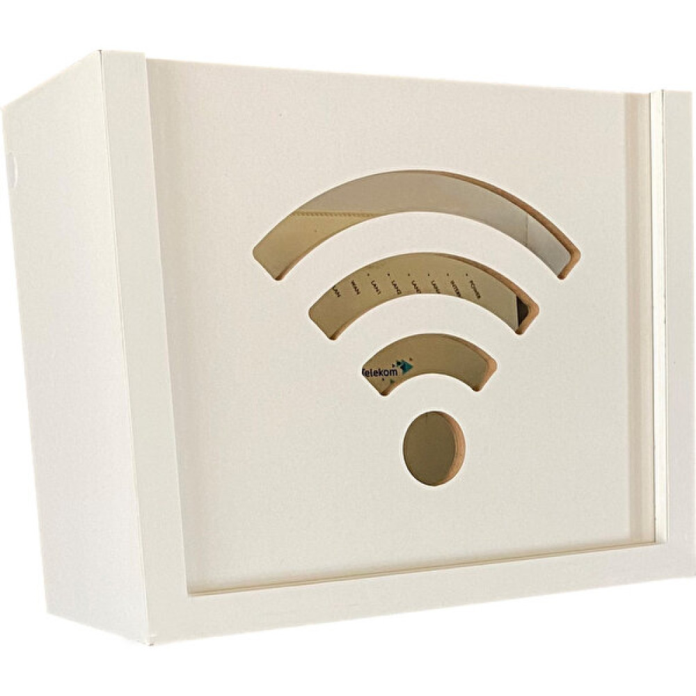 Bangu Duvar Düzenleyici Ahşap Dekoratif Beyaz Wifi Kutusu Eşya Saklama Kutusu Fiyatı
