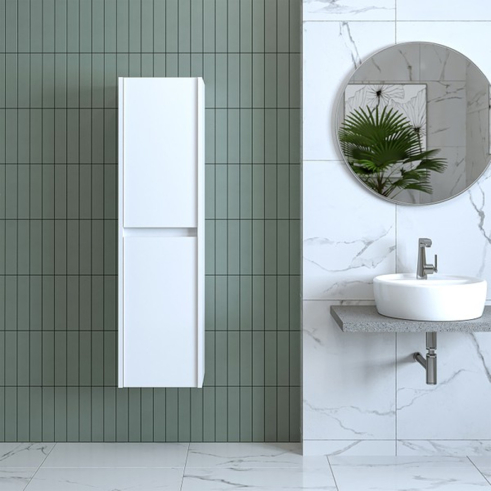 Banos Banyo Roomart Bd2 Ayaksız 2 Kapaklı Mat Beyaz 130 x 35 cm Banyo Boy Dolabı Banyo Dolabı / Mobilyası Fiyatı