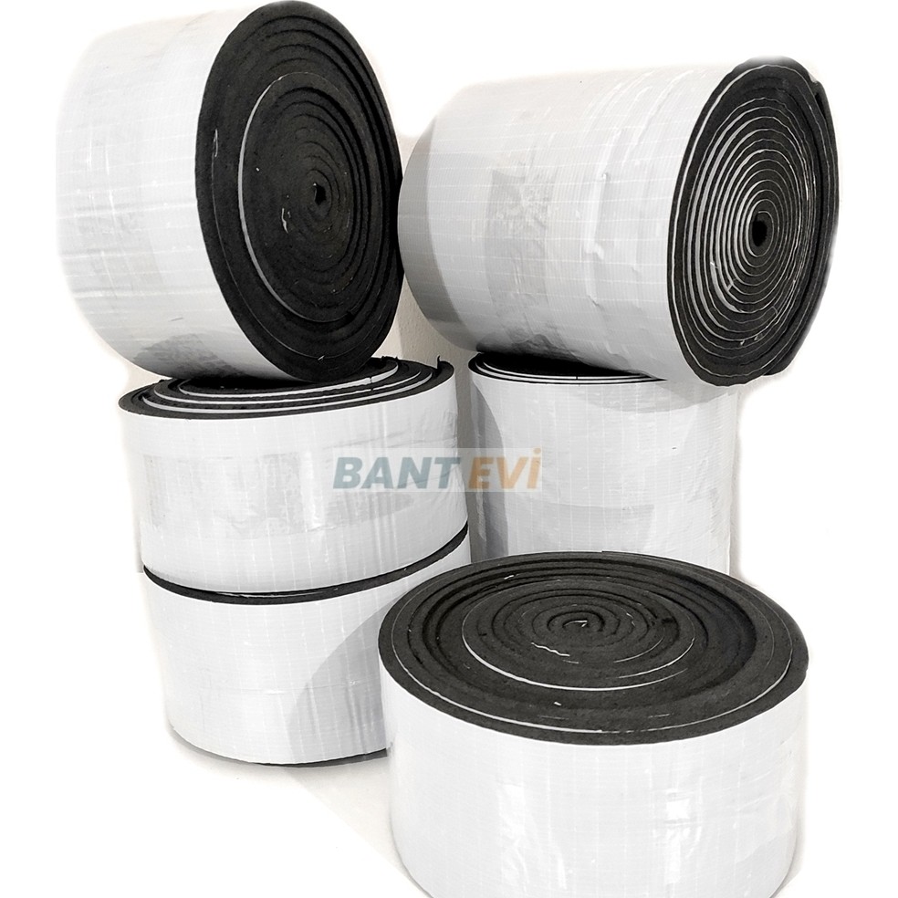 Bant Evi Araç Oto Ses Isı Yalıtım 13MM Yapışkanlı Kauçuk Izolasyon Malzemesi - 40cm x 5mt Dış Cephe Yalıtım Malzemeleri Fiyatı