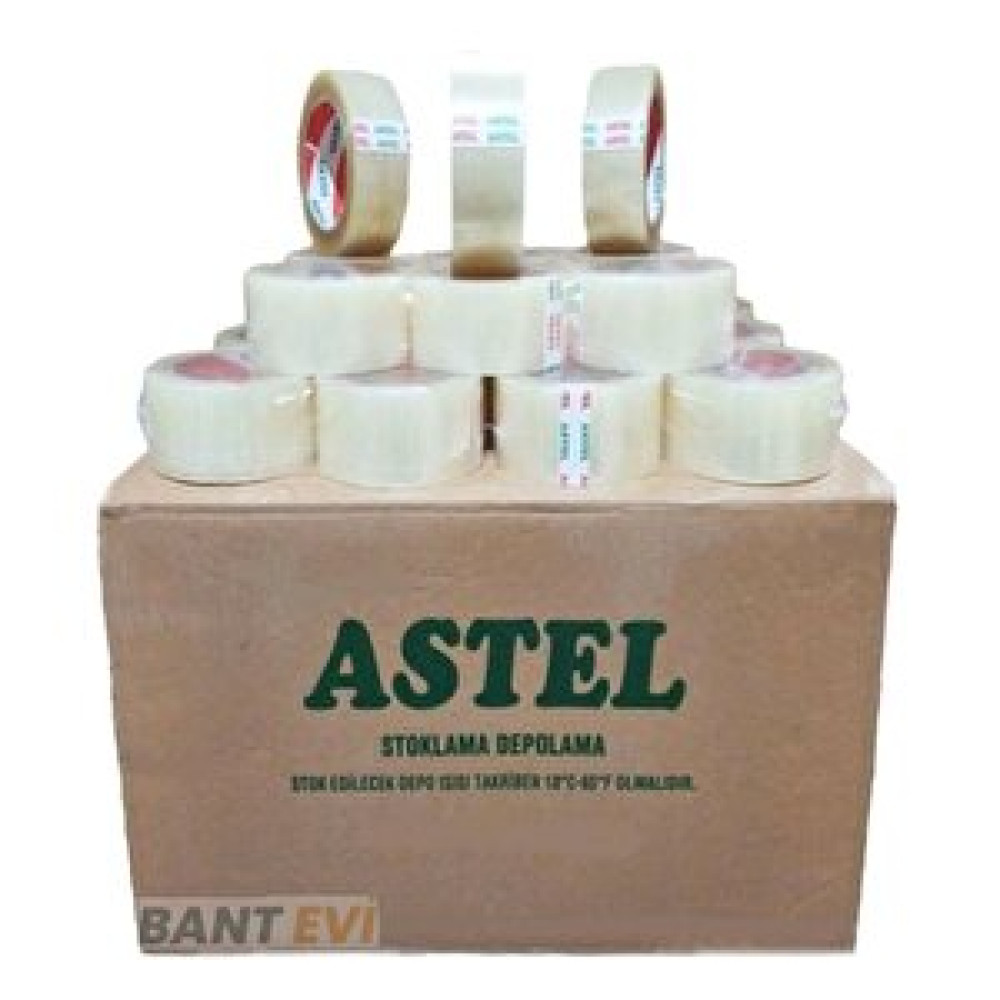 Bant Evi Astel Koli Bandı 1 Koli 45x100 60 Adet Şeffaf Koli Bandı Hotmelt 60 lı Bant Fiyatı