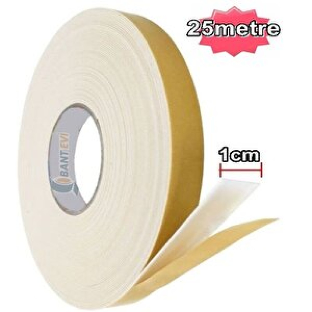 Bant Evi Çift Taraflı Köpük 10mmx25m Köpük Çift Taraflı Bant 1 cm Bant Fiyatı