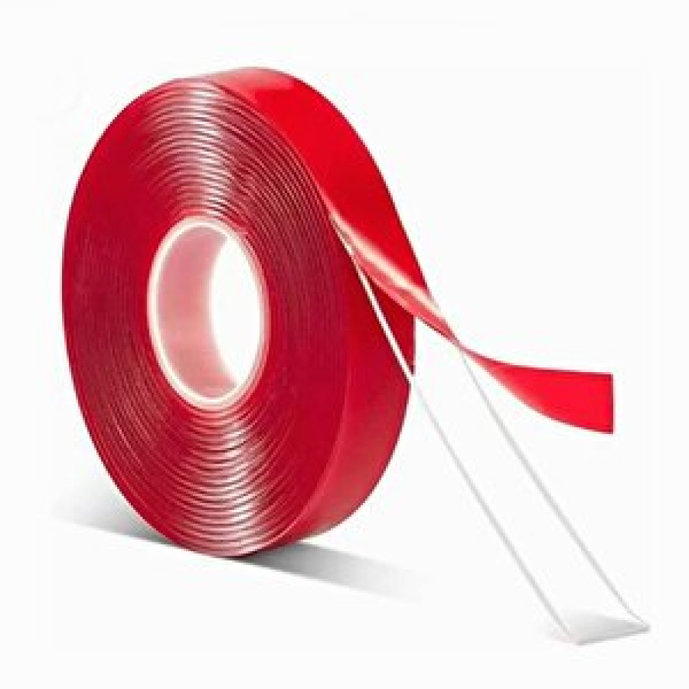 Bant Evi Çift Taraflı Silikonlu Bant 10mmx33m Şeffaf Kırmızı Silikon Vhb Bant 1cm 1 cm Bant Fiyatı
