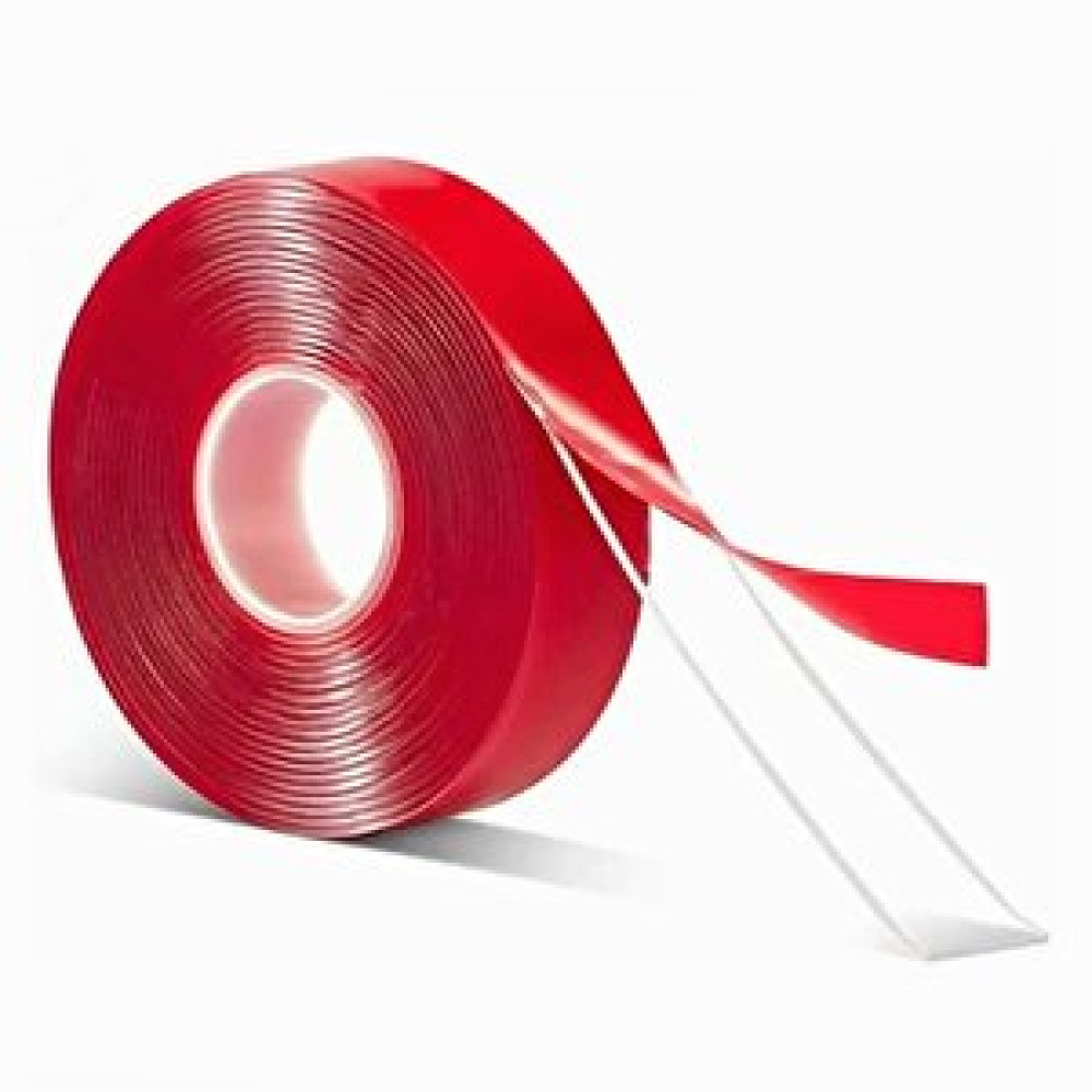 Bant Evi Çift Taraflı Silikonlu Bant 20mmx33m Şeffaf Kırmızı Silikon Vhb Bant 2cm 2 cm Bant Fiyatı