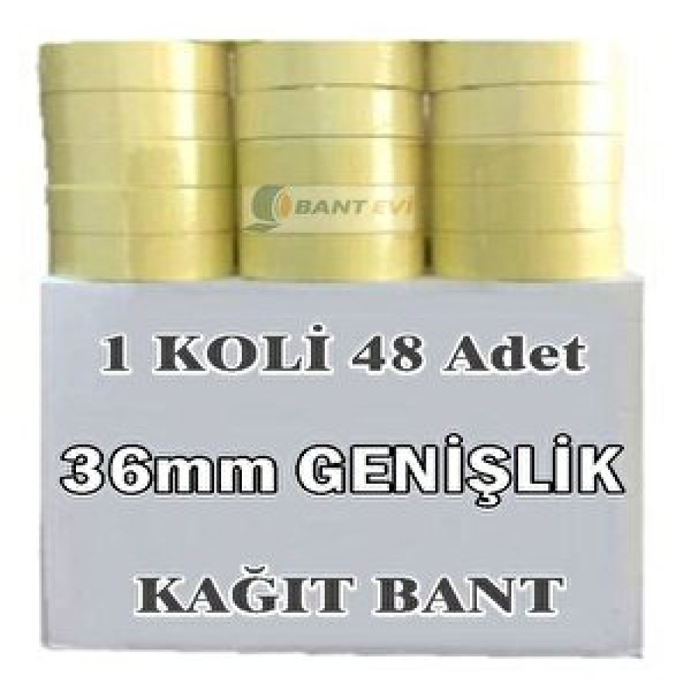 Bant Evi Maskeleme Bandı 1 Koli 36mm Kağıt Bant 48 Adet Boyacı Bandı 36 mm Boya Malzemeleri Fiyatı