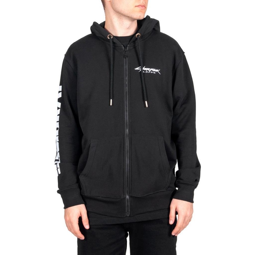 Bant Giyim - Cyberpunk 2077 Baharlık Siyah Kapşonlu Sweatshirt Erkek L Diğer Fiyatı