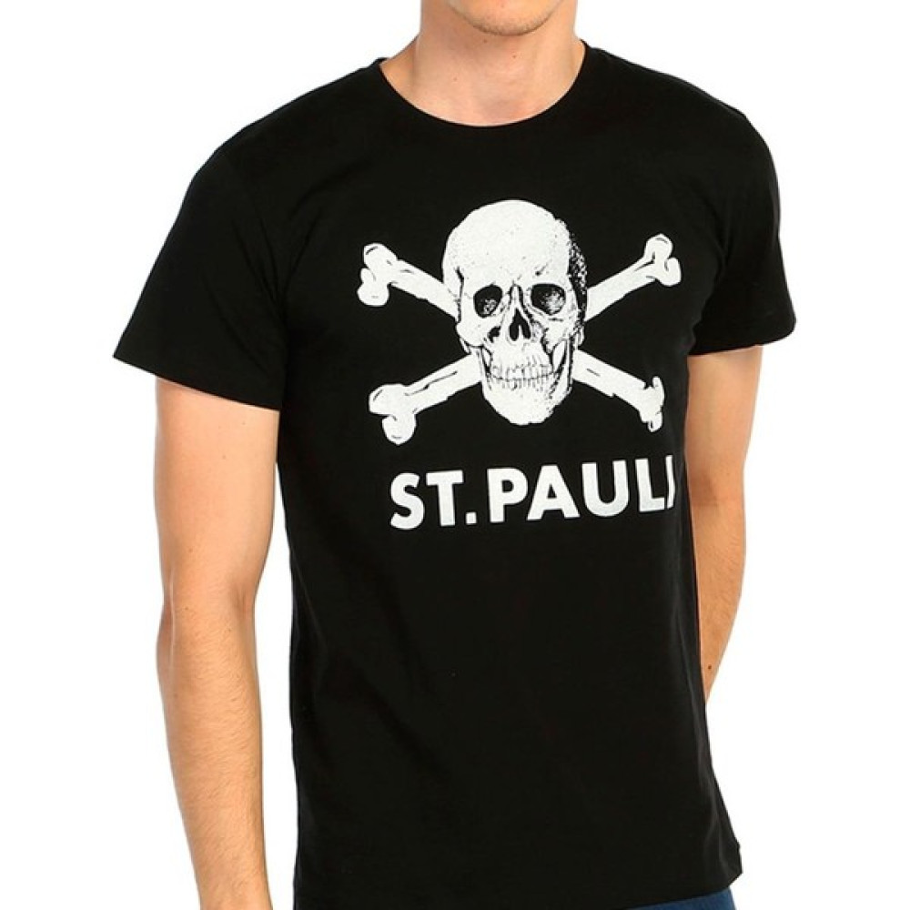Bant Giyim St. Pauli Futbol Siyah Erkek T-Shirt Erkek T-shirt Fiyatı