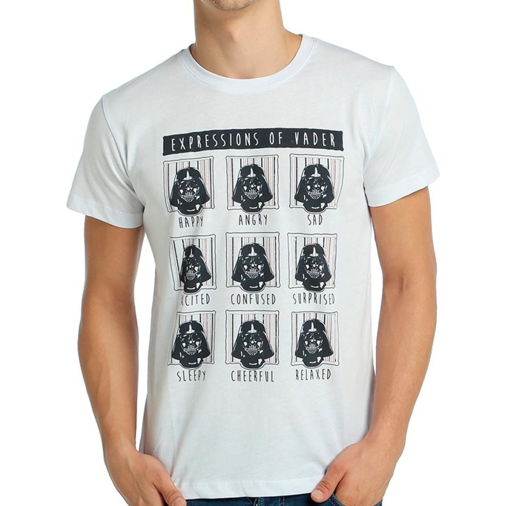 Bant Giyim Star Wars Darth Vader Beyaz Erkek T-Shirt Diğer Fiyatı