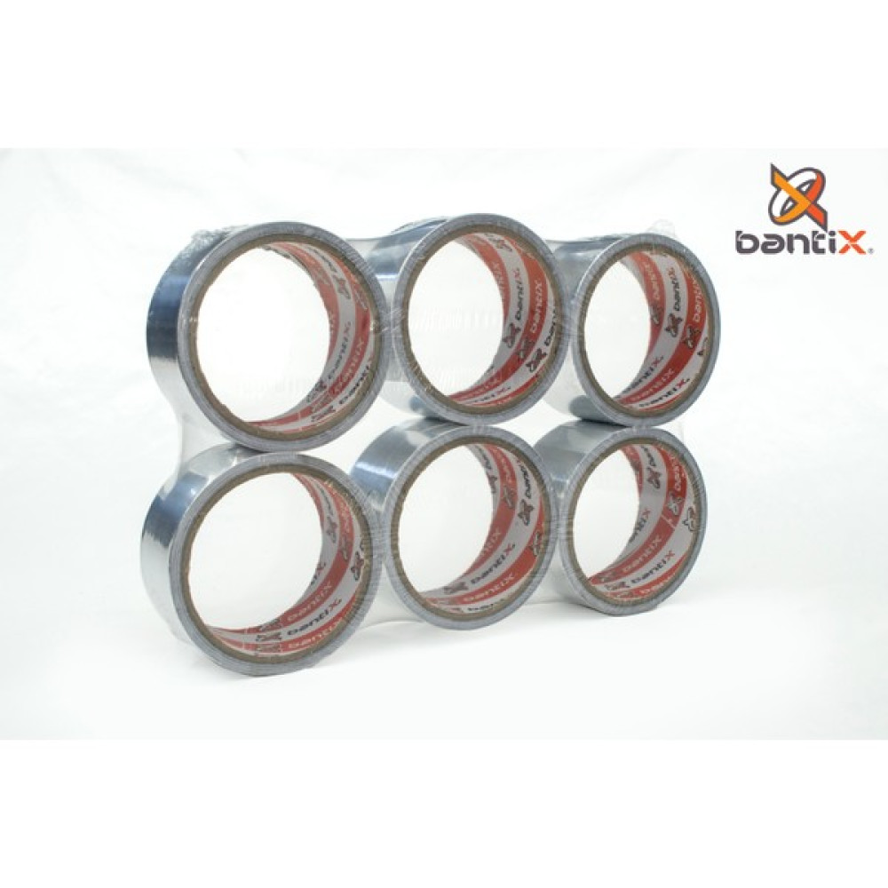 Bantix 6'lı Paket Alüminyum Folyo Bant 44MM * 10 Ar Metre Yanmaz Erimez Tamirat Tadilat Bandı Nalburiye & Hırdavat Fiyatı