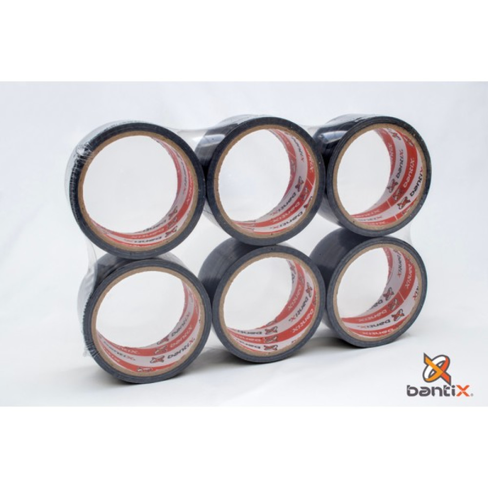 Bantix 6’lı Paket Siyah Tamir Bandı- Duck Tape Çok Amaçlı Tamir Bandı - Kanalbandı 48MM * 10 Ar Metre Nalburiye & Hırdavat Fiyatı