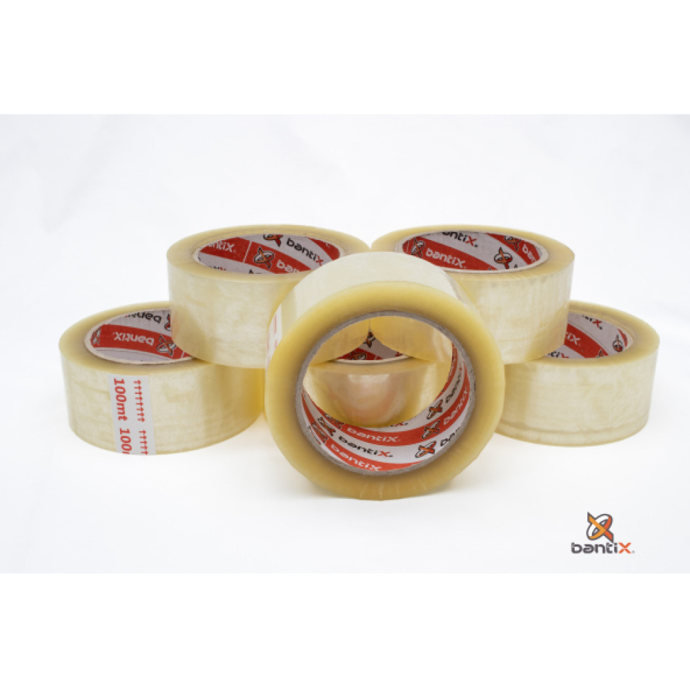 Bantıx Bantix Bant Hotmelt  Yuksek Kalite Koli Bandi 45Mm X 100 Metre Seffaf  (6Li Paket) Nalburiye & Hırdavat Fiyatı