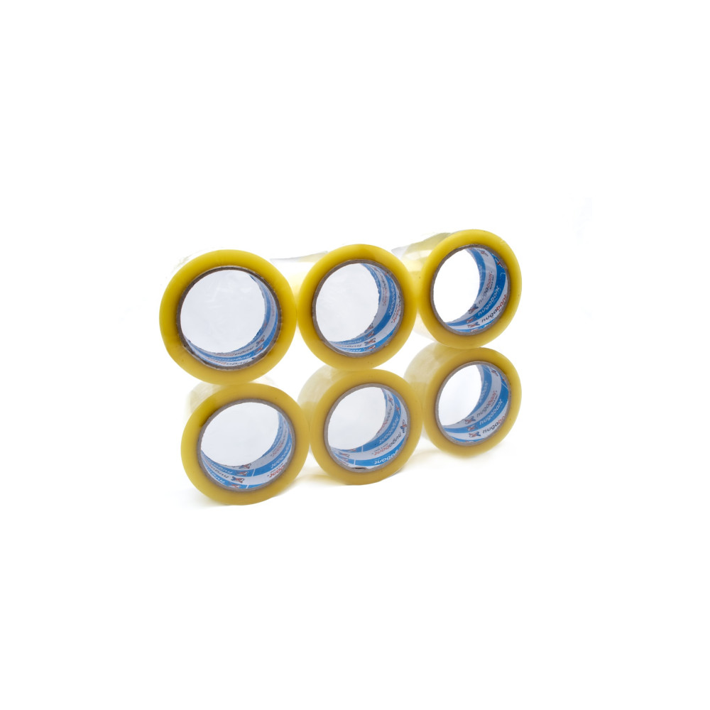 Bantix HUGA Bant Akrilik Yüksek Kalite Koli Bandı 45mm x 100 Metre Şeffaf (6lı Paket) Nalburiye & Hırdavat Fiyatı