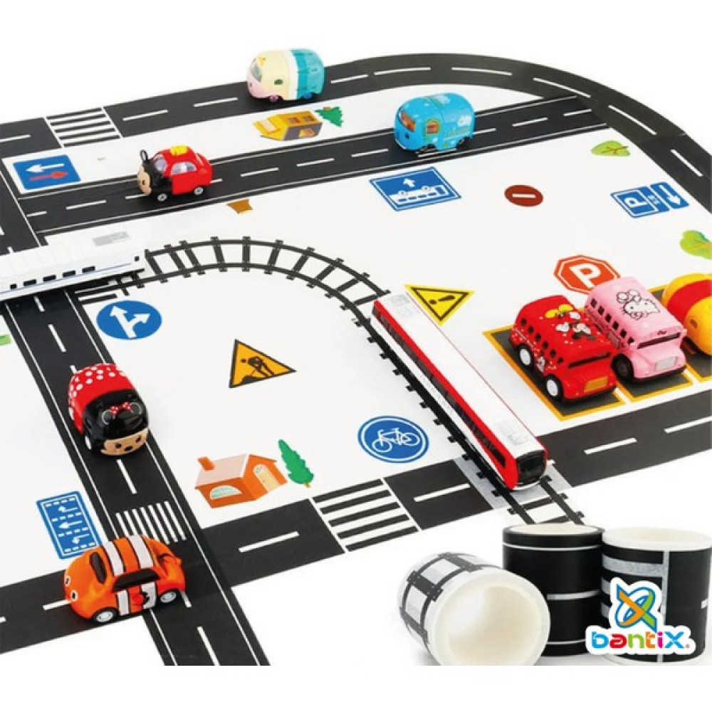 Bantix Otobant Eğitici Ve Eğlenceli Yol Yapım Road Tape TRAFİK OYUN BANDI Ofis Malzemeleri Fiyatı