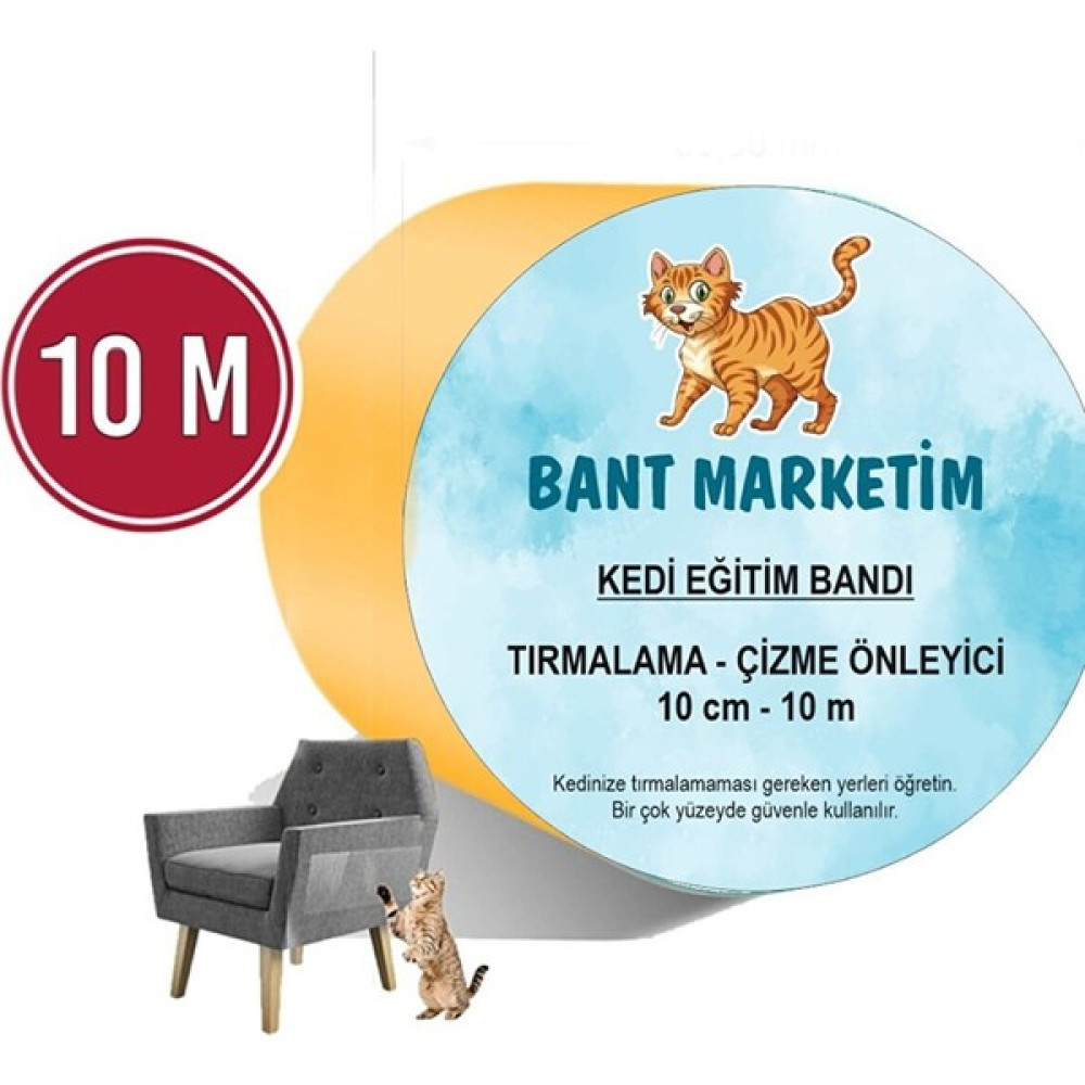 Bantmarketim Kedi Caydırıcı Eğitim Bandı, Mobilyalar Için Tırmalamaya Karşı Önleyici, %100 ŞEFFAF10 cm x 10 mt Evcil Hayvan Ürünleri Fiyatı