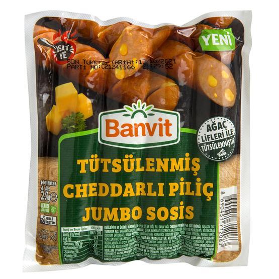 Banvit 250 gr Tütsülenmiş Cheddarlı Piliç Jumbo Sosis