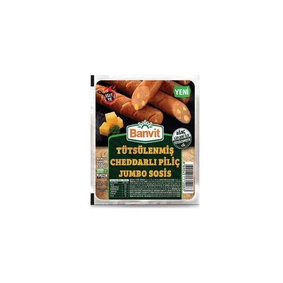 Banvit 250 gr Tütsülenmiş Cheddarlı Piliç Jumbo Sosis