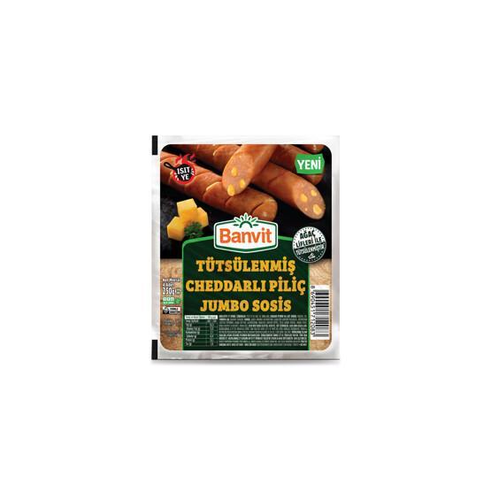 Banvit 250 gr Tütsülenmiş Cheddarlı Piliç Jumbo Sosis
