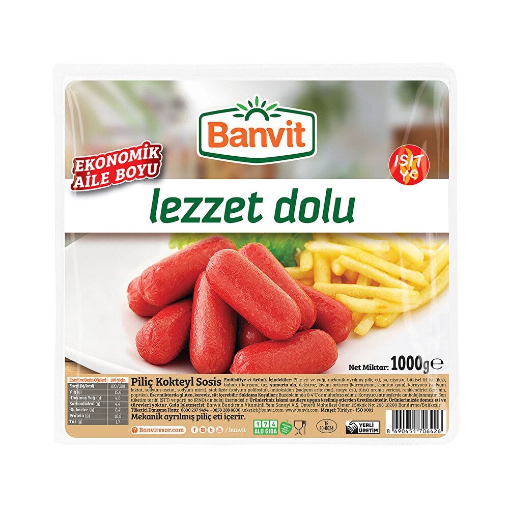 Banvit Kokteyl Sosis Kg Şarküteri Fiyatı