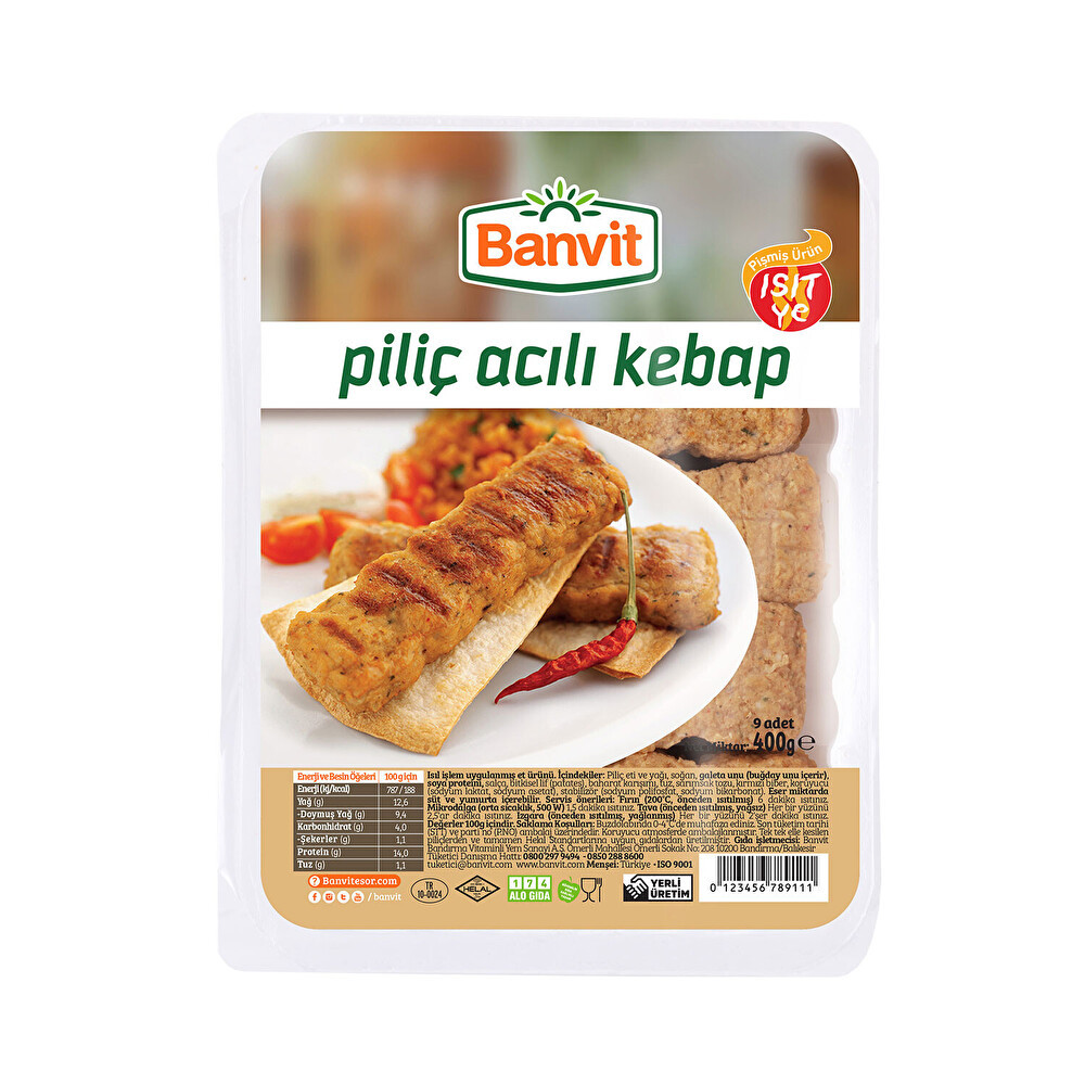 Banvit Piliç Acılı Kebap 400 Gr Beyaz Et Fiyatı