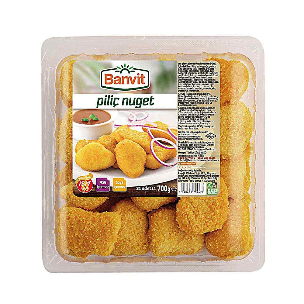 Banvit Piliç Nuget Taze Küvet 700 Gr Beyaz Et Fiyatı