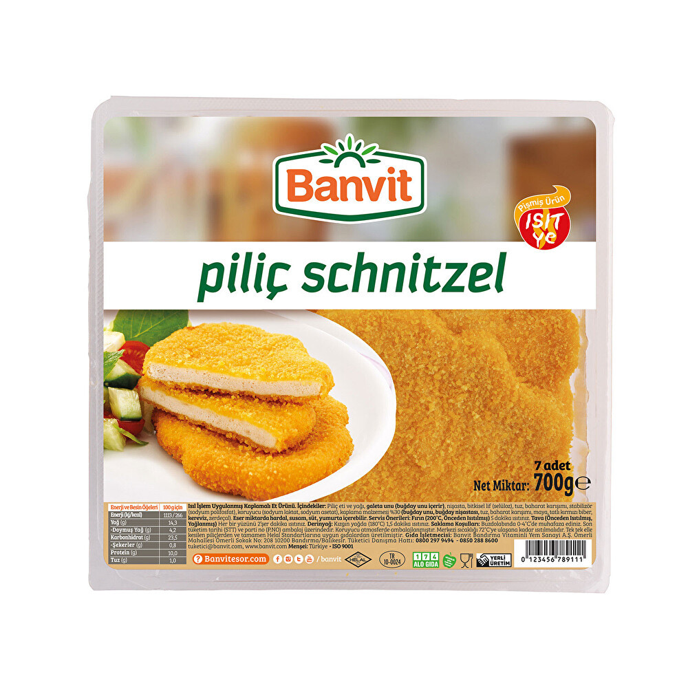 Banvit Piliç Schnitzel Taze Küvet 700 Gr Beyaz Et Fiyatı
