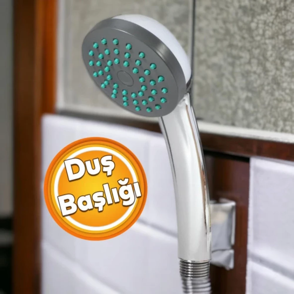 Banyo Aksesuar Dus Telefon Basligi Yuvarlak Klasik Tek Fonksiyonlu Guclu Su Fiskirtma El Baslik Duş Başlığı Fiyatı