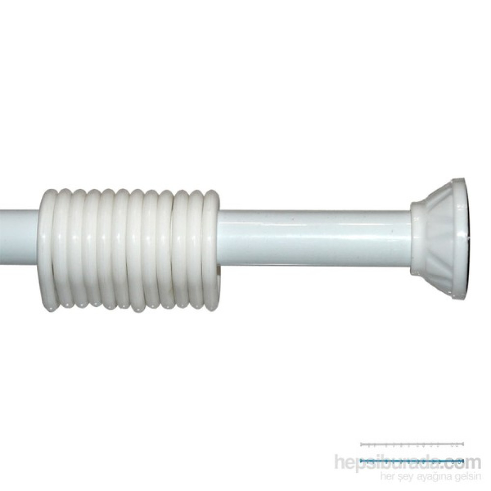 Banyo Askılığı Duş Perde Borusu 123-200 Cm Beyaz Duş / Banyo Perdesi Fiyatı
