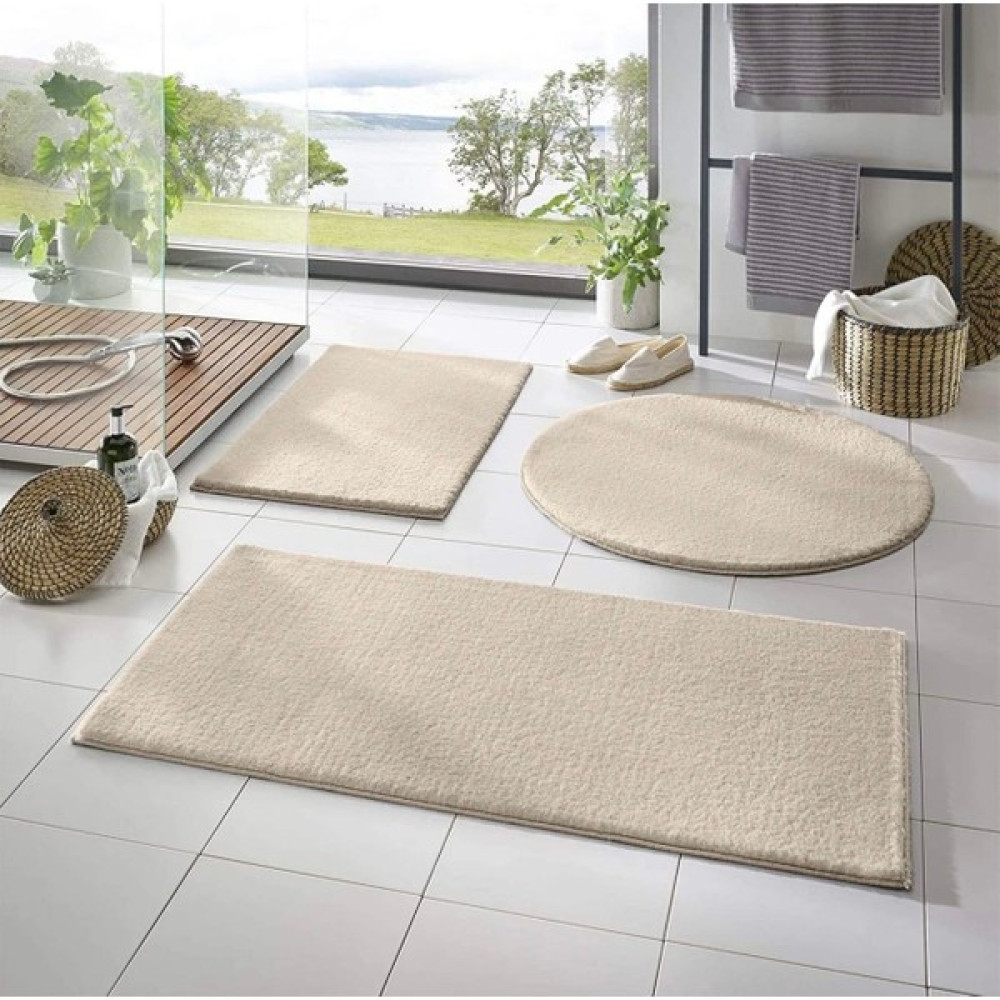 Banyo Paspası Banyo Halısı Post Peluş 3 Lü - Renkli - 50x90cm Klozet Takımı Fiyatı
