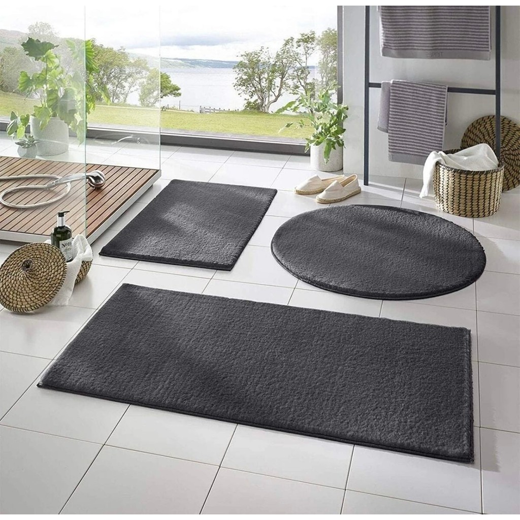 Banyo Paspası Banyo Halısı Post Peluş 3 Lü - Renkli - 50x90cm Araca Özel Paspaslar Fiyatı