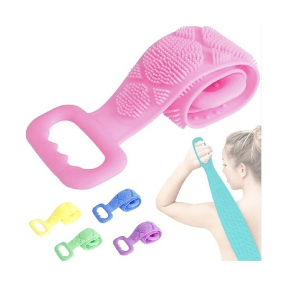 Banyo Sırt Kesesi Çift Taraflı Silikon Duş Lifi Fırçası Sırt Kesesi 70 cm - Sarı - Yeşil - Pembe Oto Boyaları Fiyatı