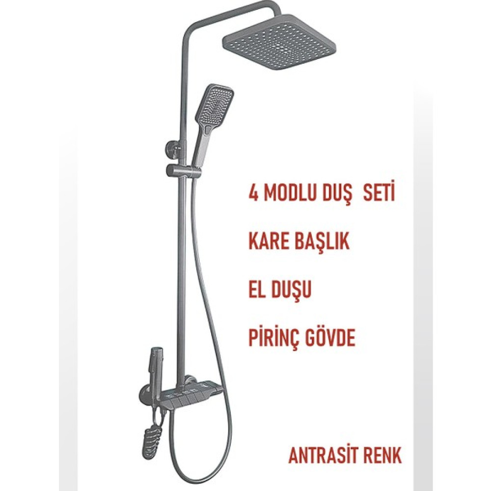 Banyonatural Kendiinden Bataryalı Anstrasit Banyo Duş Seti Dört Fonksiyonlu Termostatik Banyo Duş Seti Oto Boyaları Fiyatı