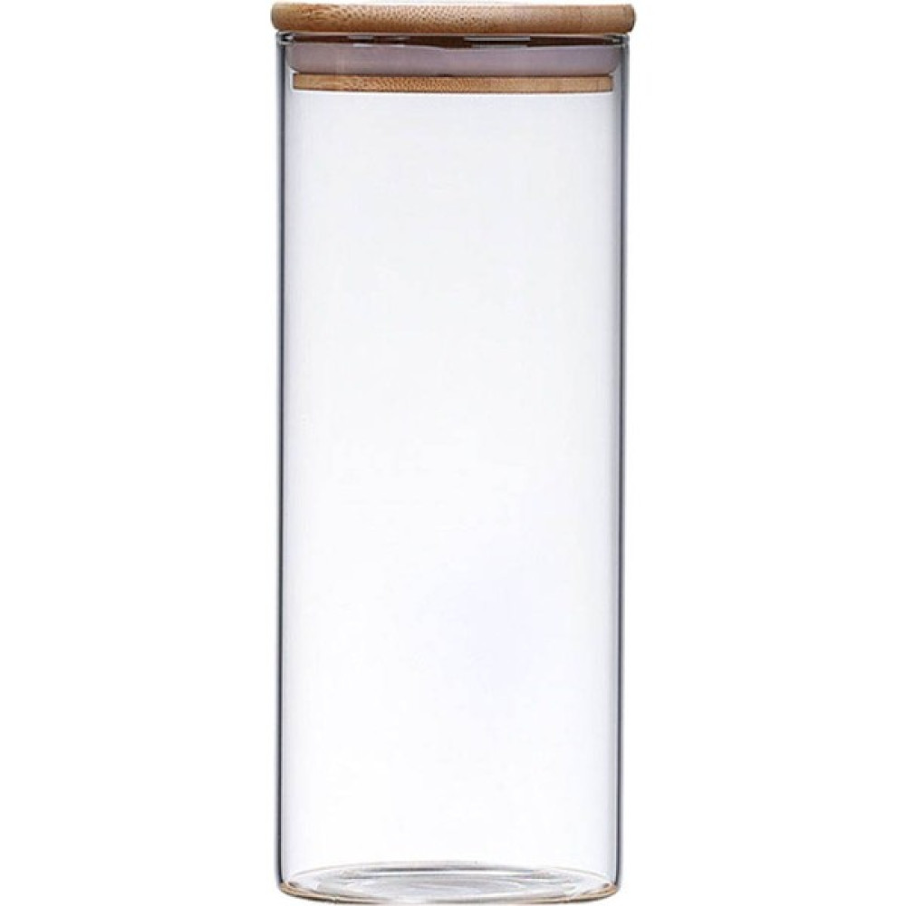 Baosity Cam Kavanoz Bambu Kapaklı Gıda Saklama Kabı Pirinç Şeker Tahıl 10X25 cm 10X25 cm 1800 ml (Yurt Dışından) Saklama Kapları Fiyatı