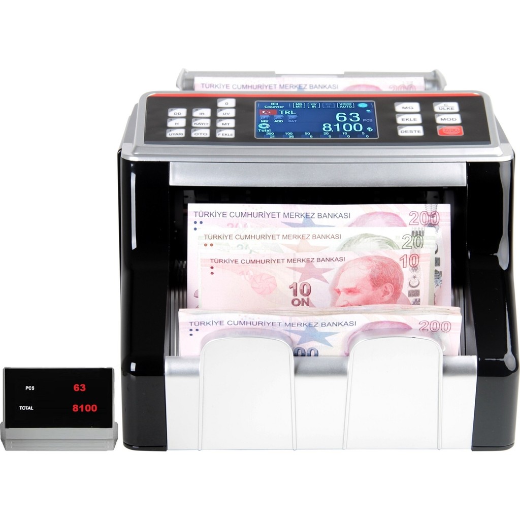 Baove GB8200S Karışık Para Sayma Makinesi ve Sahte Yakalama + Türkçe Konuşma + Müşteri Ekranı Ev, Yaşam, Ofis, Kırtasiye Fiyatı