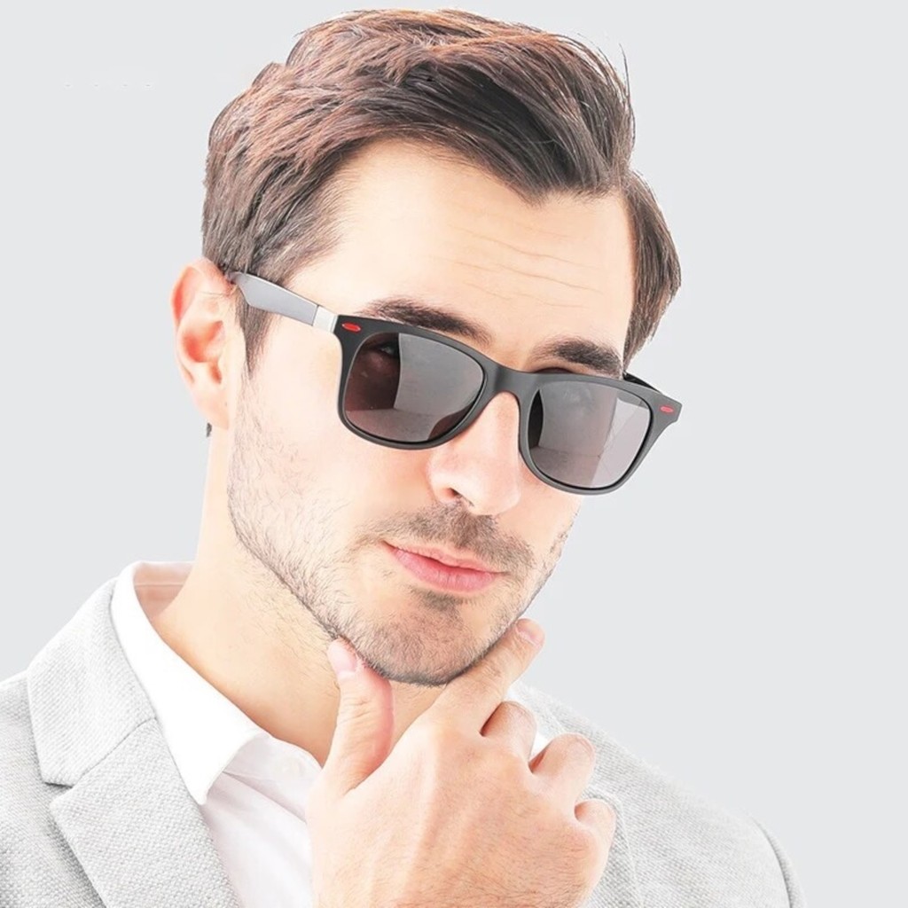 Bappir Lens Kırmızı Detaylı Siyah Wayfarer Erkek Güneş Gözlüğü Güneş Gözlükleri Fiyatı