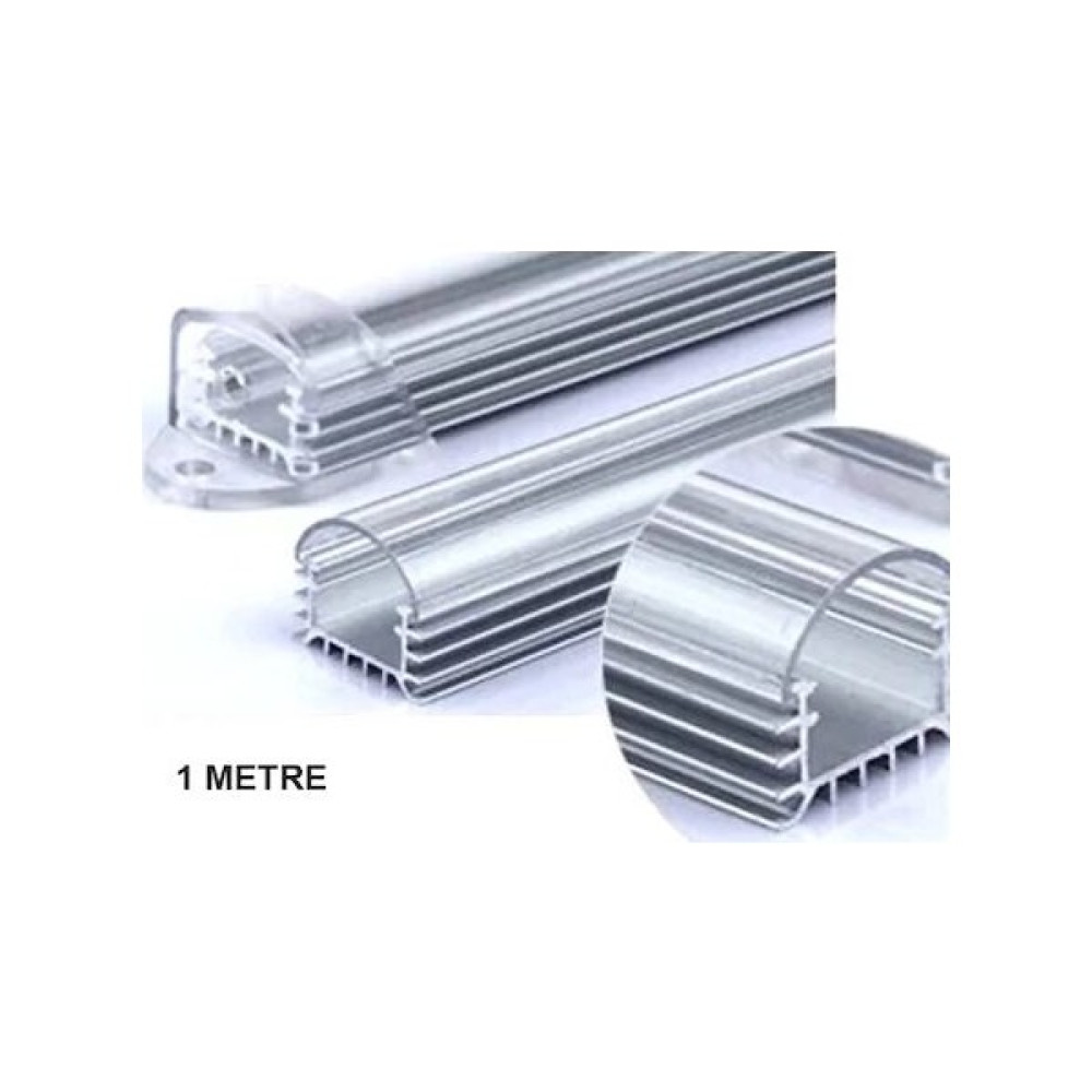 Bar LED Boş Kasa Alüminyum Şeffaf Kapaklı Bar LED 1 Metre​​​​​​​ - Beyaz - 100 cm Led Aydınlatmalar Fiyatı