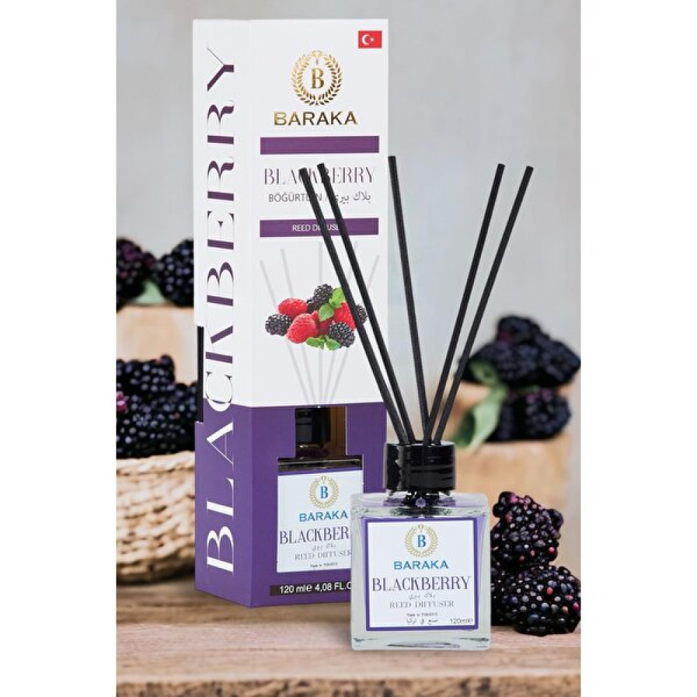 Baraka Çubuklu Oda ve Ortam Kokusu - Böğürtlen 120ML Blackberry - 1 Adet Dekoratif Mum Fiyatı