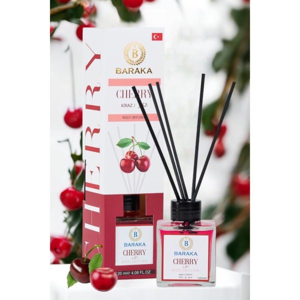 Baraka Çubuklu Oda ve Ortam Kokusu -Kiraz 120ML Cherry - 1 Adet Dekoratif Mum Fiyatı